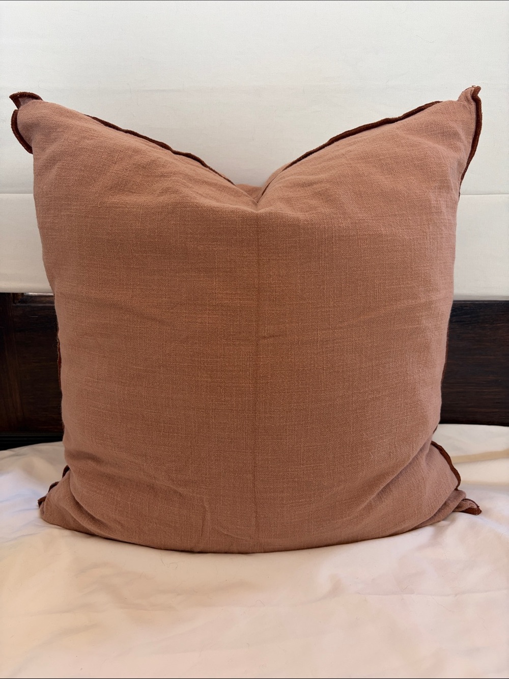 Crate&Barrel Terra Cotta Accent Pillow Cover